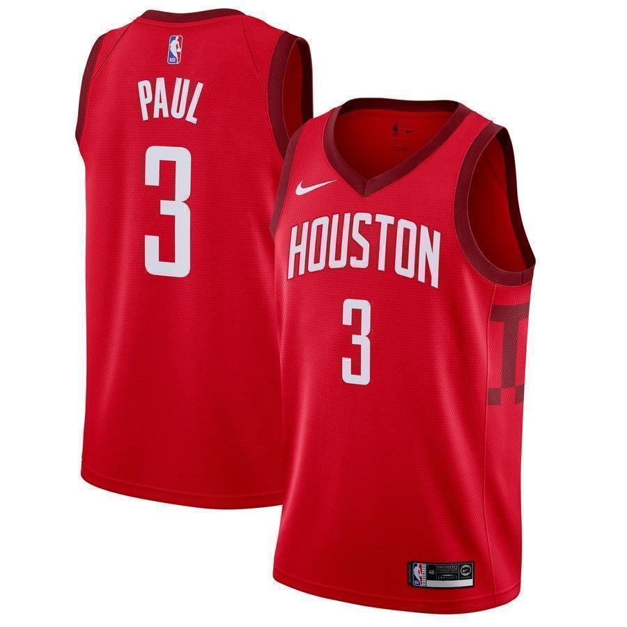 3-Chris Paul Houston Rockets Swingman Jersey Red – Earned Edition