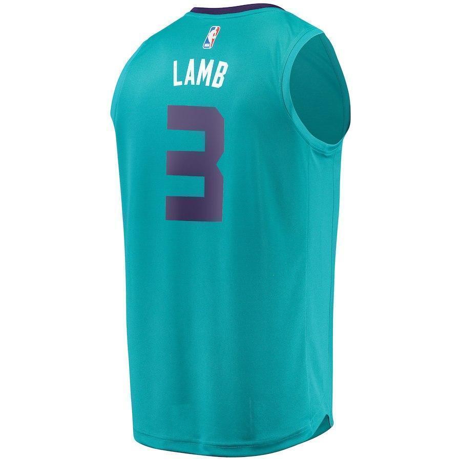 3-Jeremy Lamb Charlotte Hornets  Jersey - Icon Edition – Teal