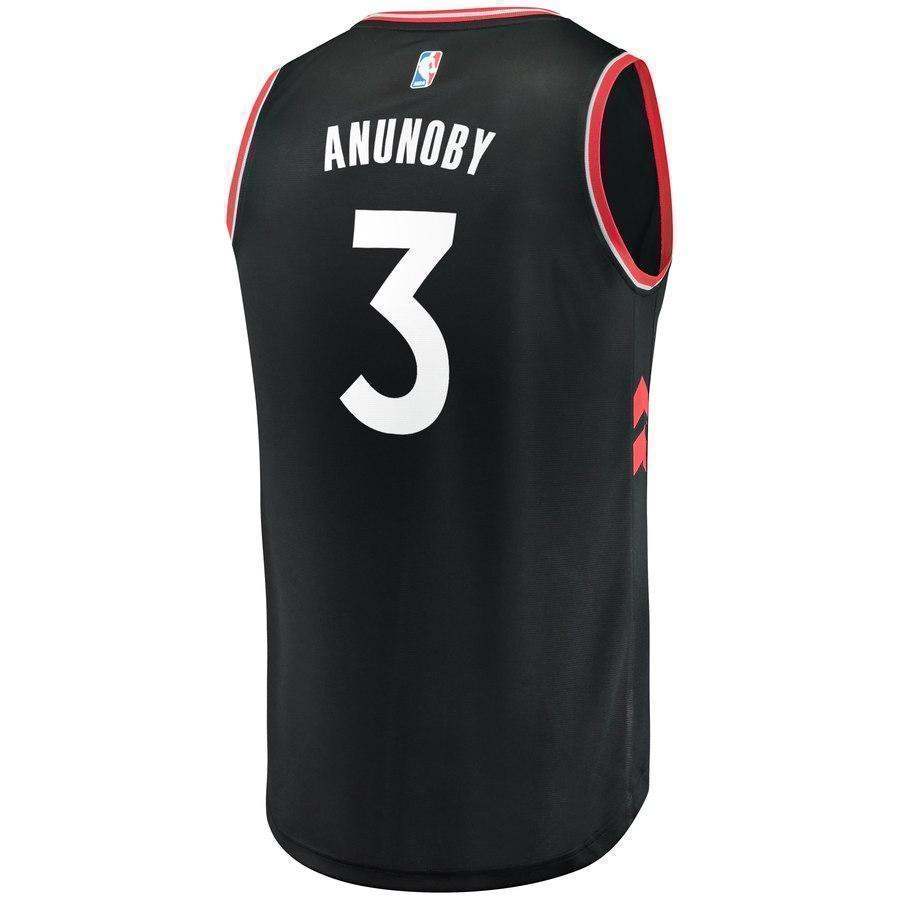 3-OG Anunoby Toronto Raptors  Jersey Black - Statement Edition
