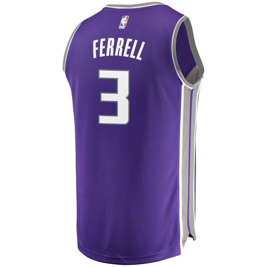 3-Yogi Ferrell Sacramento Kings  Jersey - Icon Edition - Purple