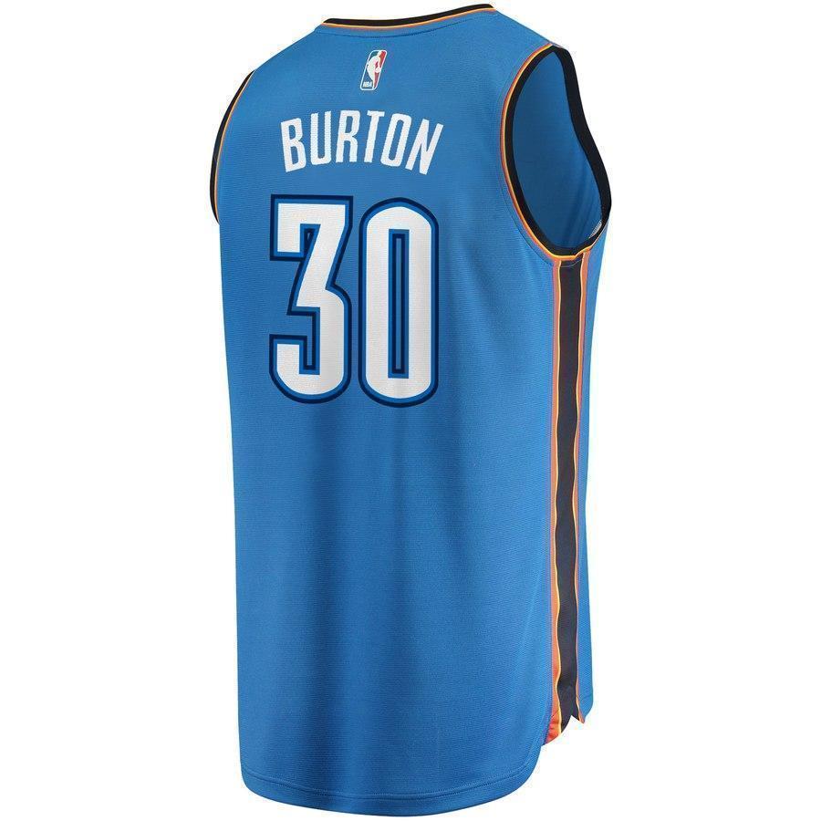 30-Deonte Burton Oklahoma City Thunder  Jersey - Icon Edition - Blue