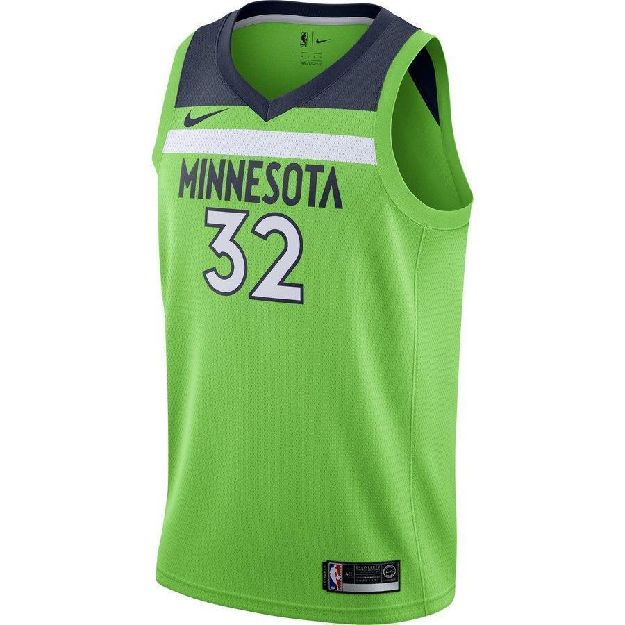 32-Karl-Anthony Towns Minnesota Timberwolves Swingman Jersey - Statement Edition – Green