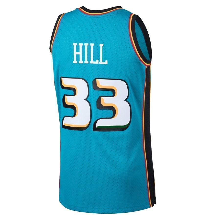 33-Grant Hill Detroit Pistons  Hardwood Classics Swingman Jersey - Teal