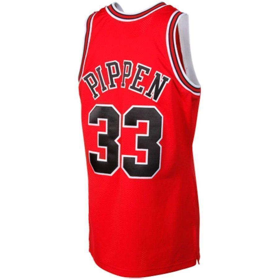 33-Scottie Pippen Chicago Bulls 1997-1998 Throwback  - Red