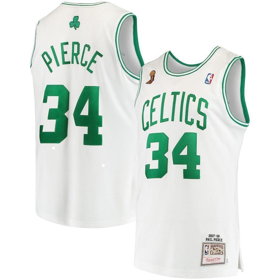 34-Paul Pierce Boston Celtics  Hardwood Classics  - White