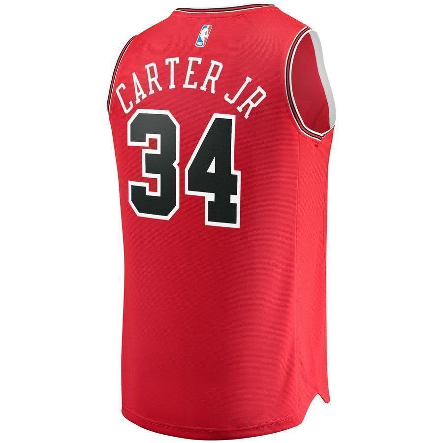 34-Wendell Carter Jr. Chicago Bulls Jersey - Icon Edition - Red