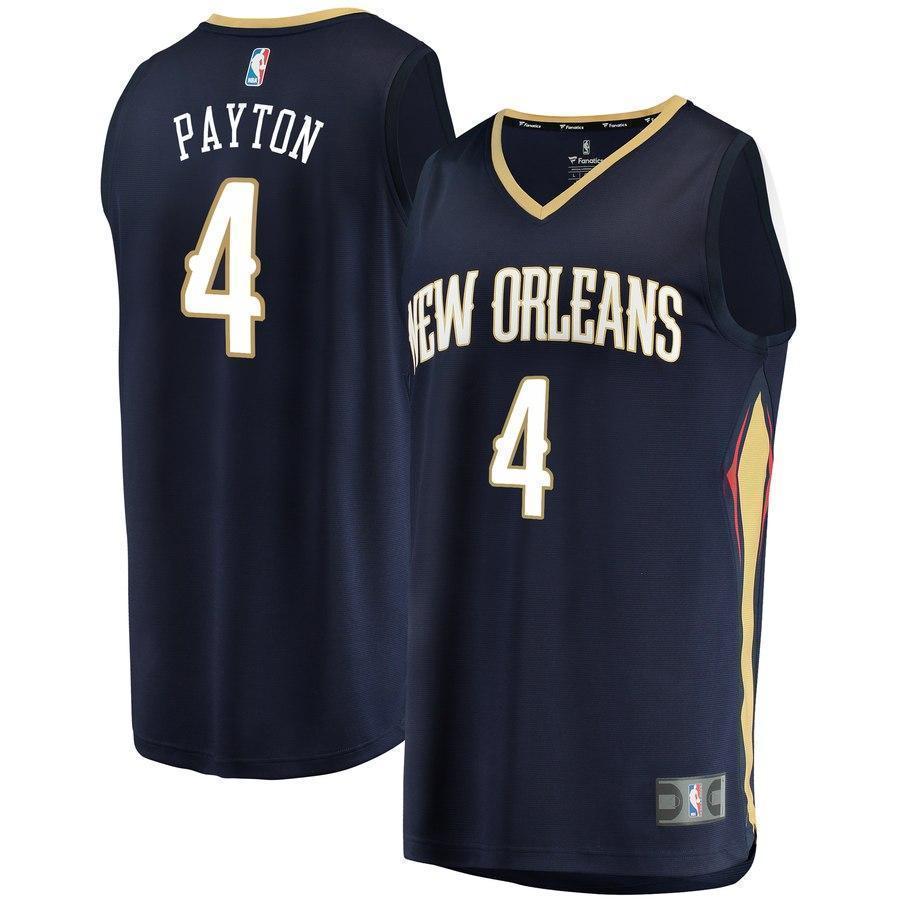 4-Elfrid Payton New Orleans Pelicans  Jersey - Icon Edition - Navy