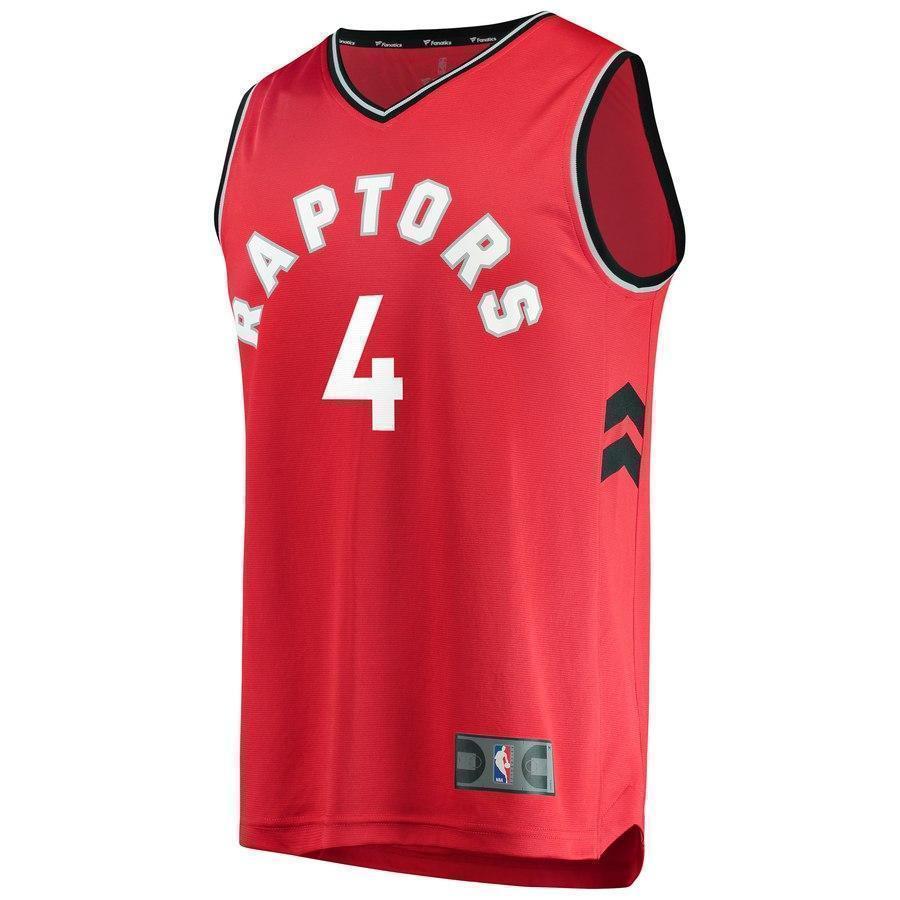 4-Lorenzo Brown Toronto Raptors  Jersey Red - Icon Edition