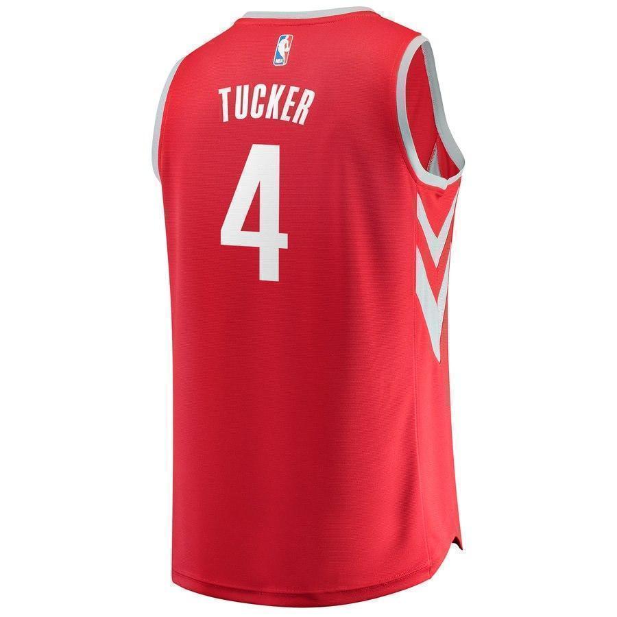 4-PJ Tucker Houston Rockets Player Jersey Red - Icon Edition