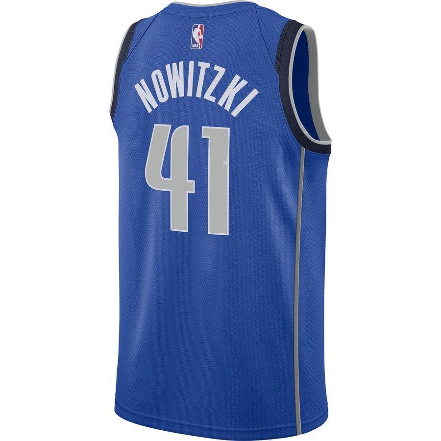 41-Dirk Nowitzki Dallas Mavericks Swingman Jersey Royal - Icon Edition