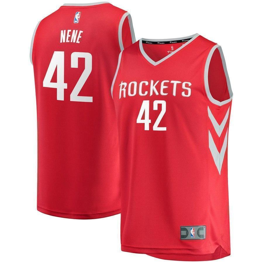 42-Nene Hilario Houston Rockets  Jersey Red - Icon Edition