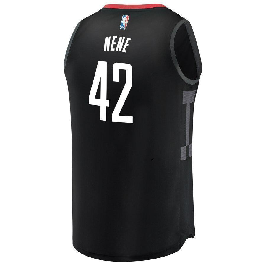 42-Nene Houston Rockets  Jersey Black - Statement Edition