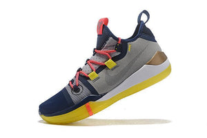 Nike Kobe AD Basketball EP Shoes Gray White Yellow