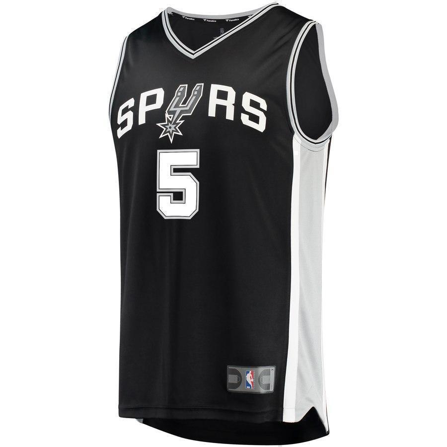 5-Dejounte Murray San Antonio Spurs Fanatics  Jersey Black - Icon Edition