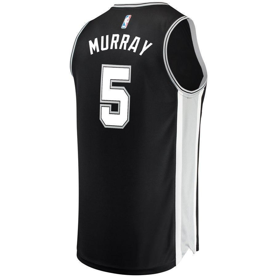 5-Dejounte Murray San Antonio Spurs Fanatics  Jersey Black - Icon Edition