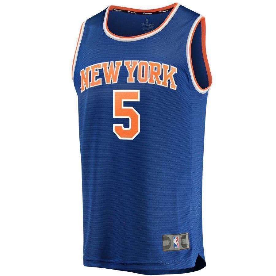 11-Frank Ntilikina New York Knicks  Jersey Royal - Icon Edition