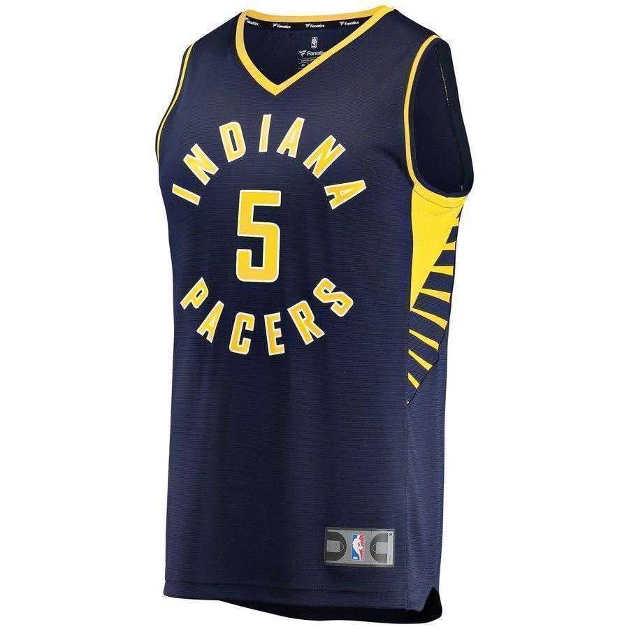 5-Edmond Sumner Indiana Pacers Jersey - Icon Edition – Navy