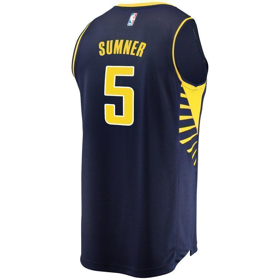 5-Edmond Sumner Indiana Pacers Jersey - Icon Edition – Navy