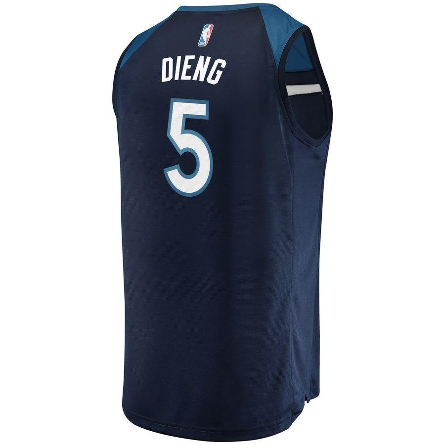 5-Gorgui Dieng Minnesota Timberwolves Jersey Green - Icon Edition – Navy
