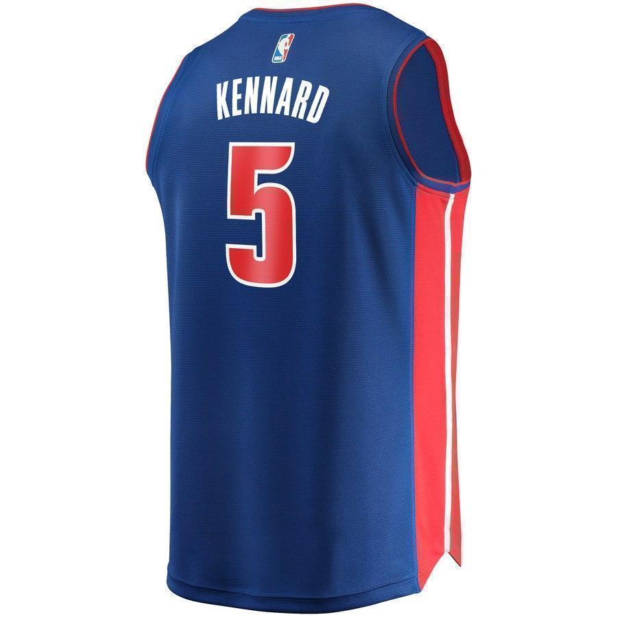 5-Luke Kennard Detroit Pistons  Jersey - Icon Edition – Blue