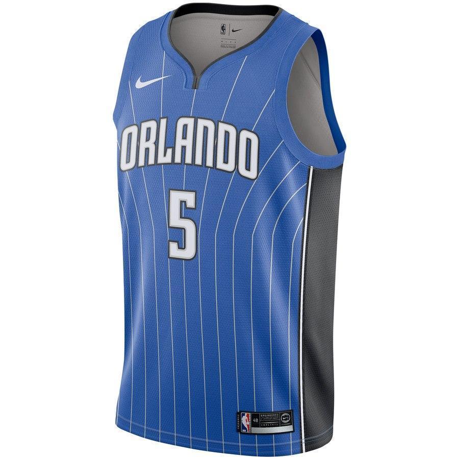 5-Orlando Magic Mohamed Bamba Men's Swingman Jersey - Royal