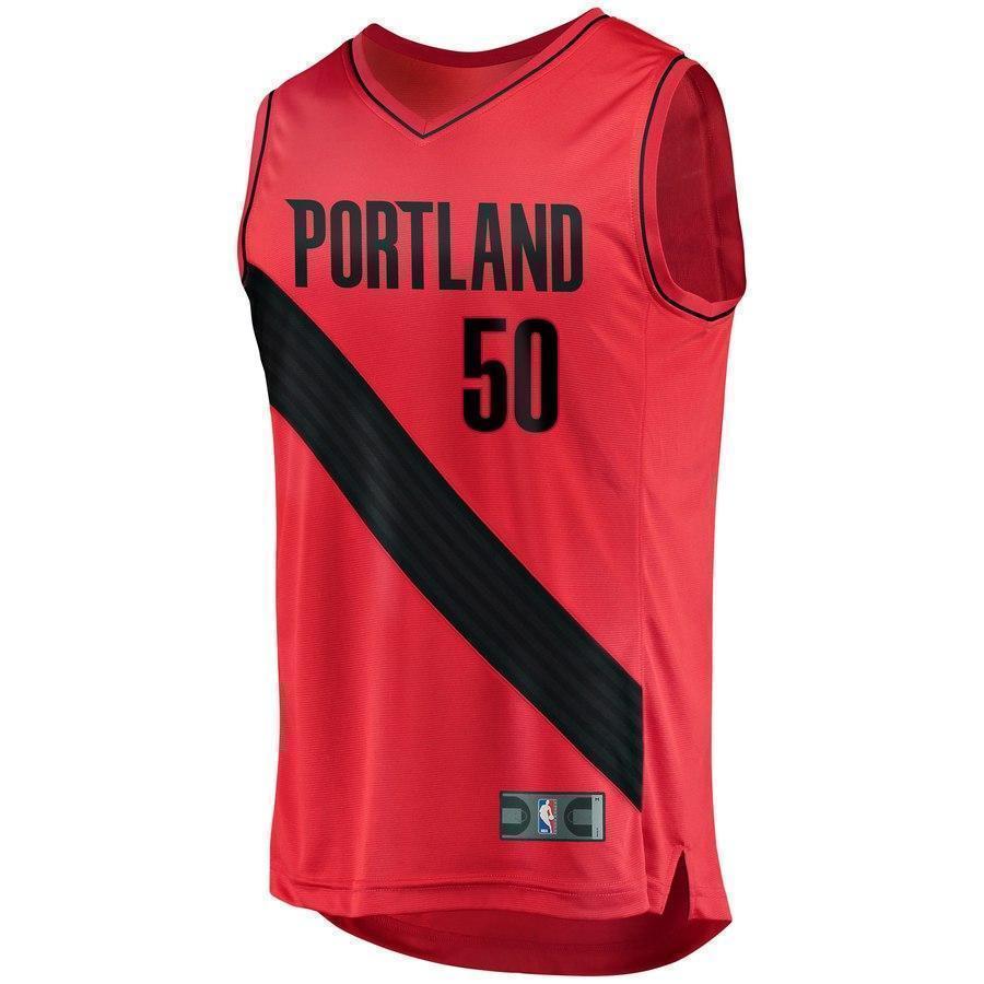 50-Caleb Swanigan Portland Trail Blazers  Jersey - Statement Edition - Red
