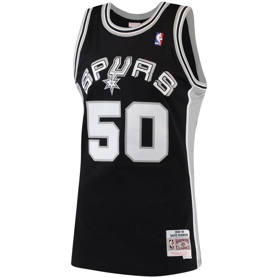 50-David Robinson San Antonio Spurs  1998-99 Hardwood Classics Swingman Jersey - Black