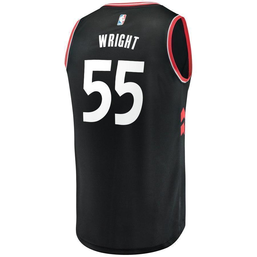 55-Delon Wright Toronto Raptors  Jersey Black - Statement Edition
