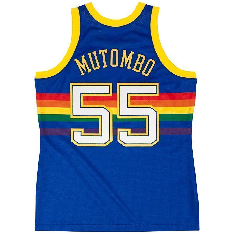 55-Dikembe Mutombo Denver Nuggets  Basketball Jersey - Navy Blue
