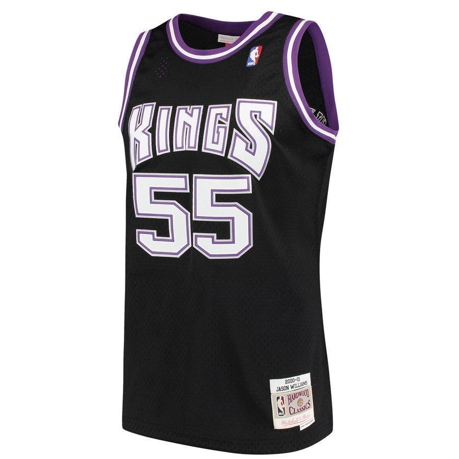 55-Jason Williams Sacramento Kings  2000-01 Hardwood Classics Swingman Jersey - Black