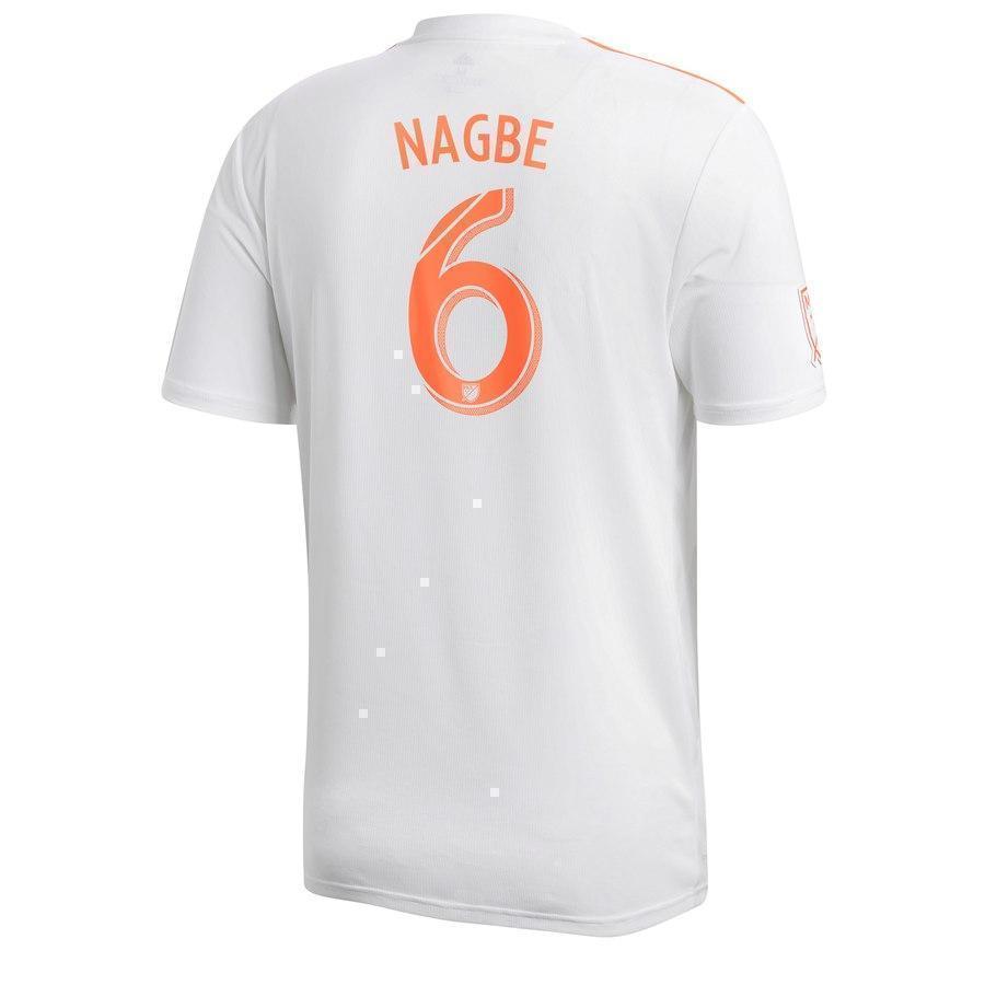 6-Darlington Nagbe Atlanta United FC King Peach Player Jersey – White