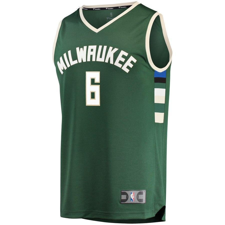6-Eric Bledsoe Milwaukee Bucks  Player Jersey Green - Icon Edition