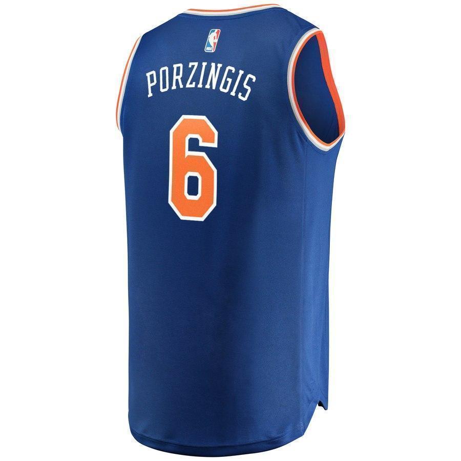 6-Kristaps Porzingis New York Knicks  Jersey Royal - Icon Edition