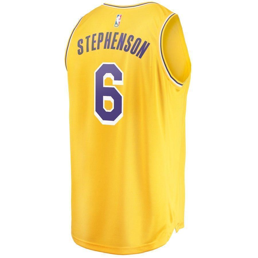 6-Lance Stephenson Los Angeles Lakers  Jersey - Icon Edition - Gold