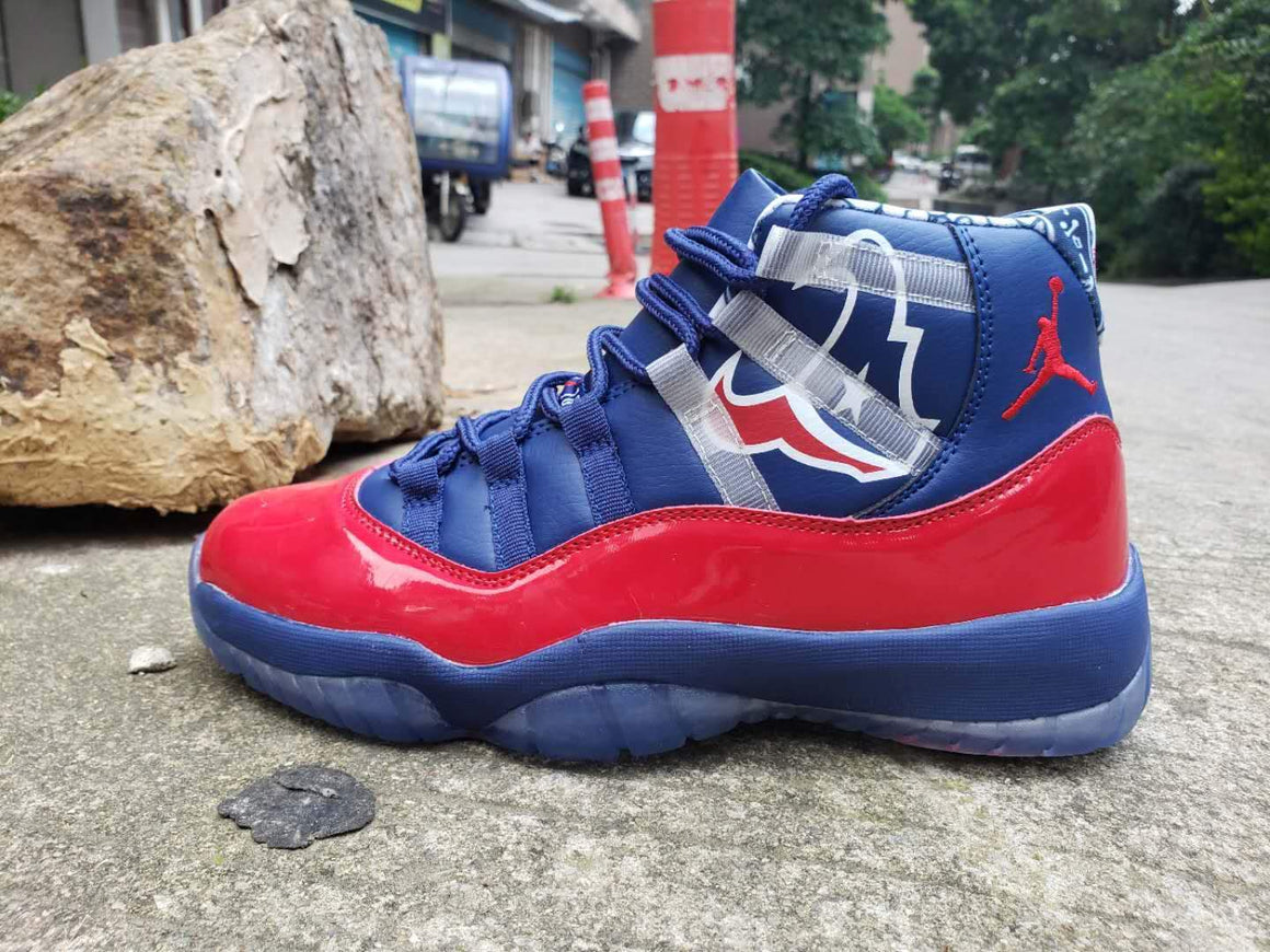 Nike Air Jordan 11 Men's Sneakers Red Blue