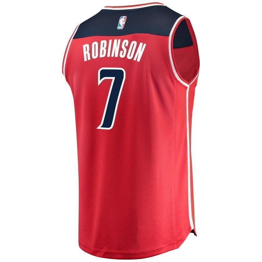 7-Devin Robinson Washington Wizards Team Color Player Jersey Red - Icon Edition