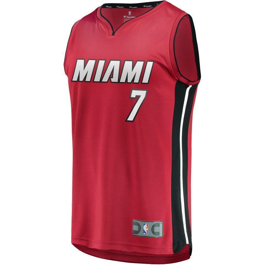 7-Goran Dragic Miami Heat  Jersey - Statement Edition – Red