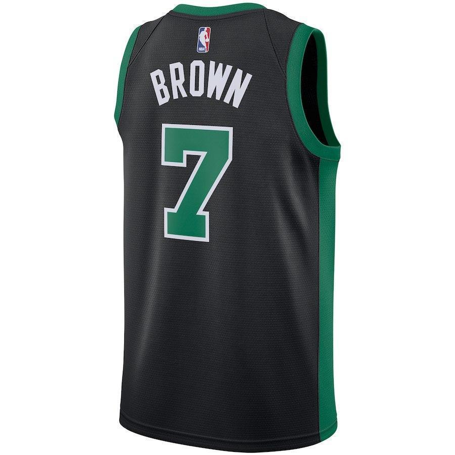 7-Jaylen Brown Boston Celtics Swingman Jersey - Statement Edition – Black