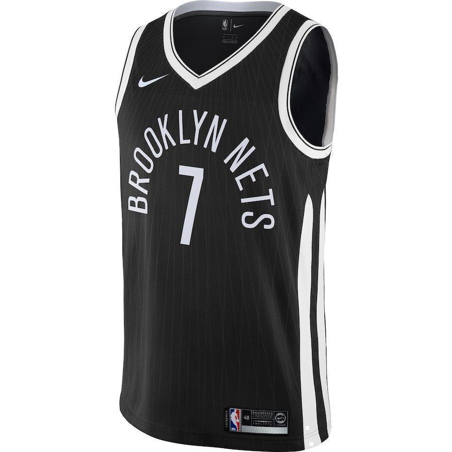 7-Jeremy Lin Brooklyn Nets Swingman Jersey Black - City Edition