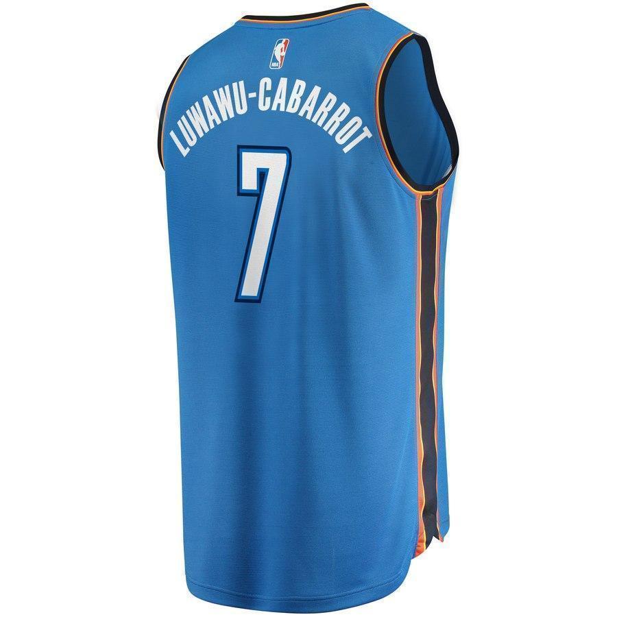 7-Timothe Luwawu-Cabarrot Oklahoma City Thunder  Jersey - Icon Edition - Blue