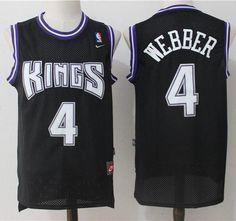 4-Chris Webber Sacramento Kings  2000-01 Nike Swingman Jersey - Black
