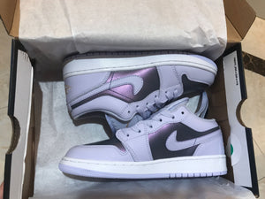 Air Jordan 1 Head Layer Low to Help The Light Purple Women's Shoes