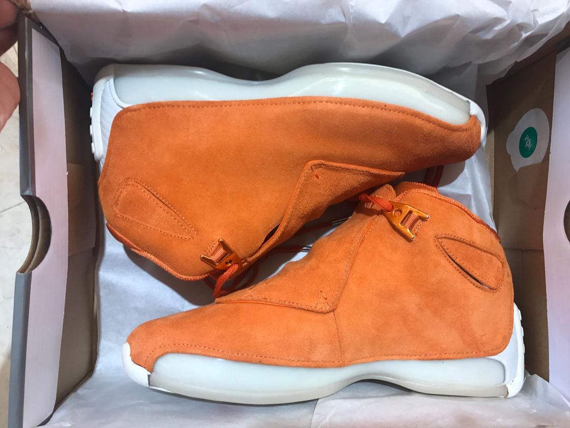 Nike Air Jordan18 Orange Men's Shoes