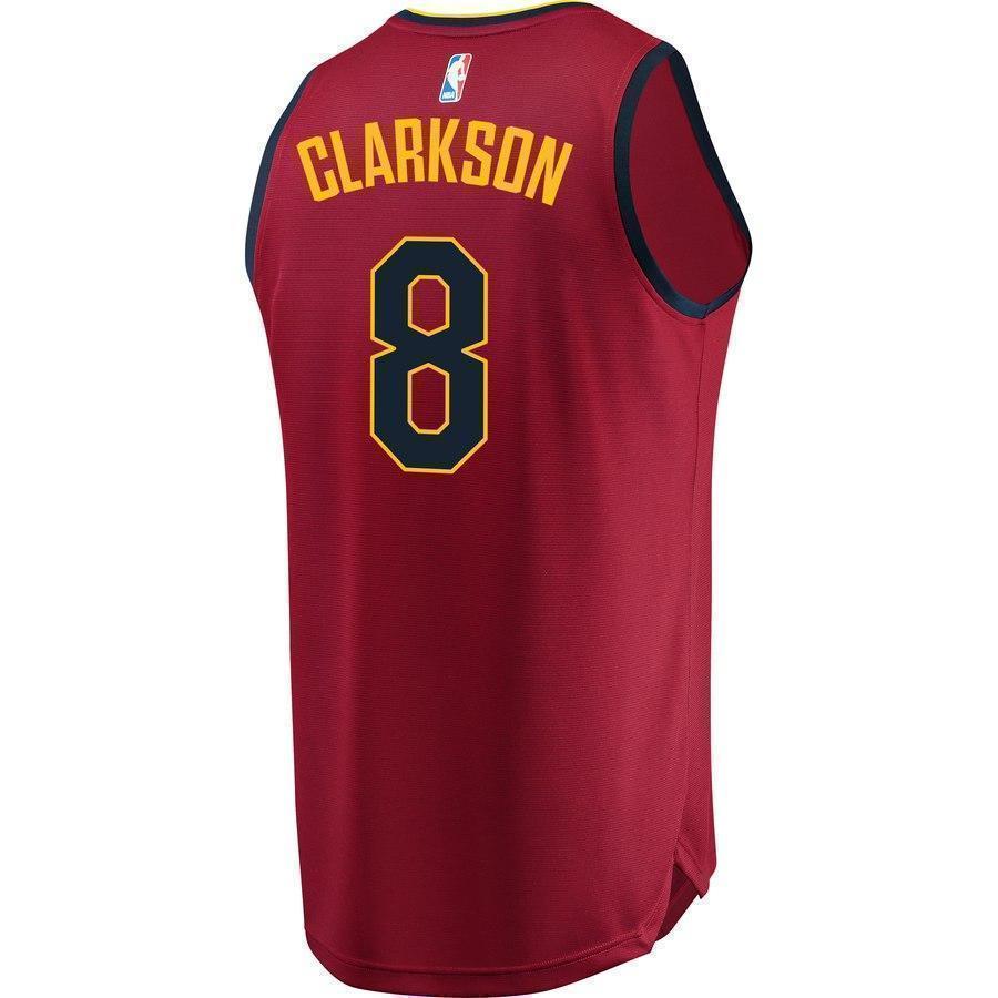 8-Jordan Clarkson Cleveland Cavaliers  Jersey Wine - Icon Edition