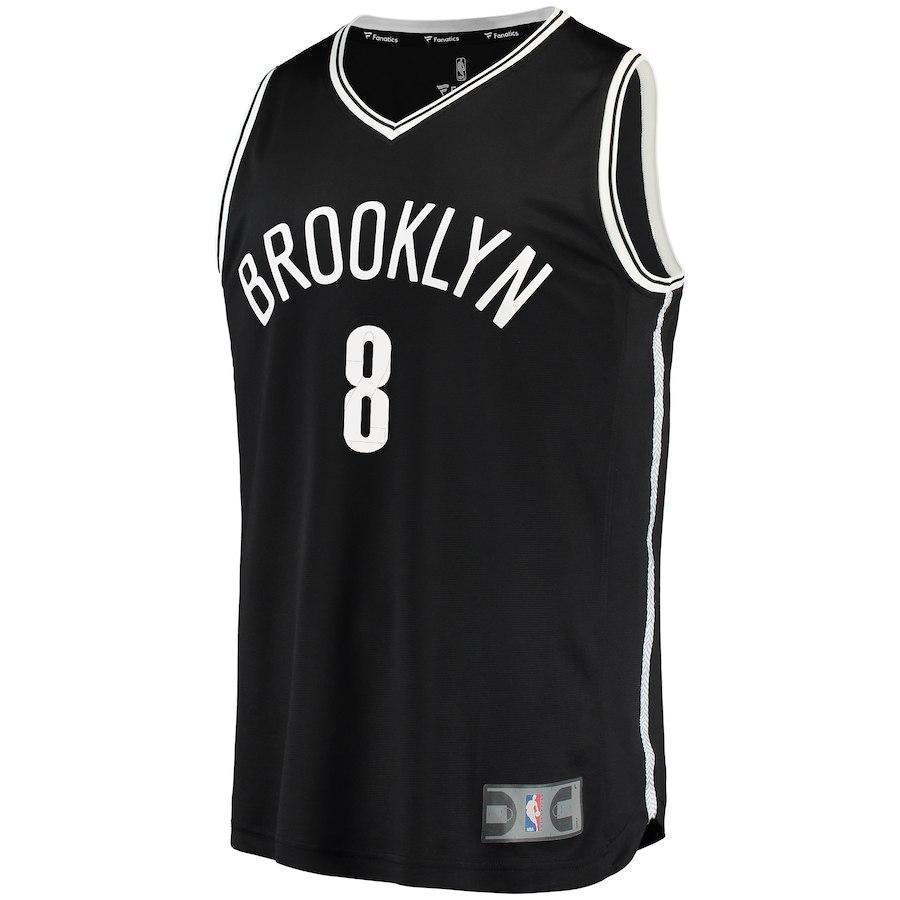 8-Spencer Dinwiddie Brooklyn Nets Jersey - Icon Edition – Black