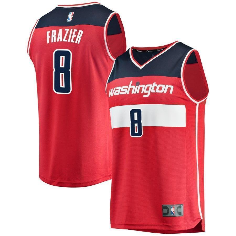 8-Tim Frazier Washington Wizards  Team Color Player Jersey Red - Icon Edition