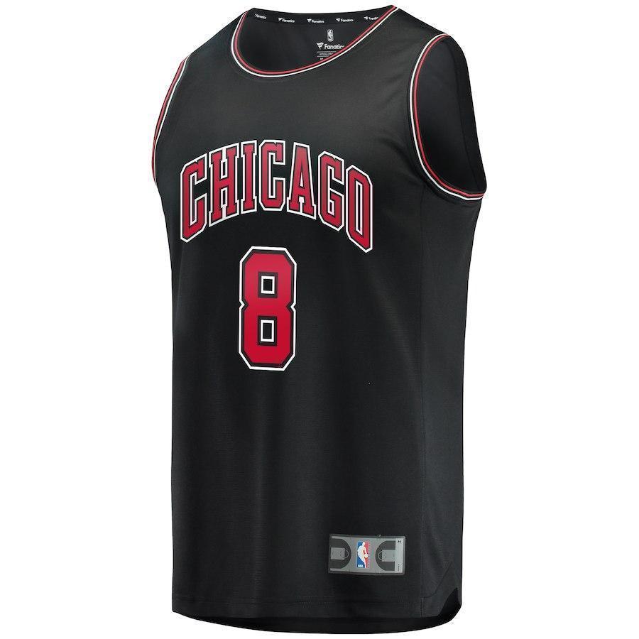 8-Zach LaVine Chicago Bulls  Jersey Black - Statement Edition