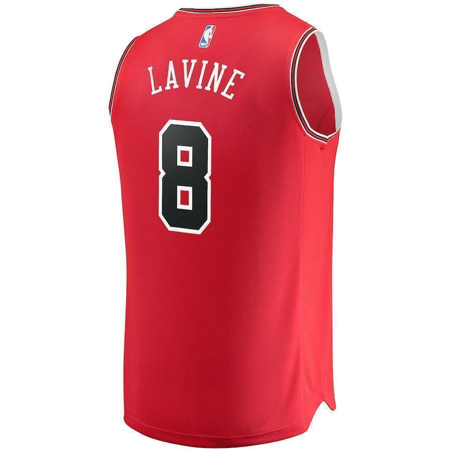 8-Zach LaVine Chicago Bulls  Jersey Red - Icon Edition