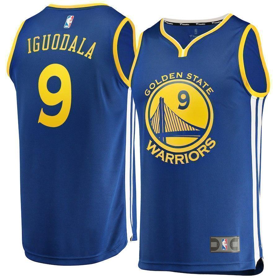 9-Andre Iguodala Golden State Warriors  Jersey Royal - Icon Edition