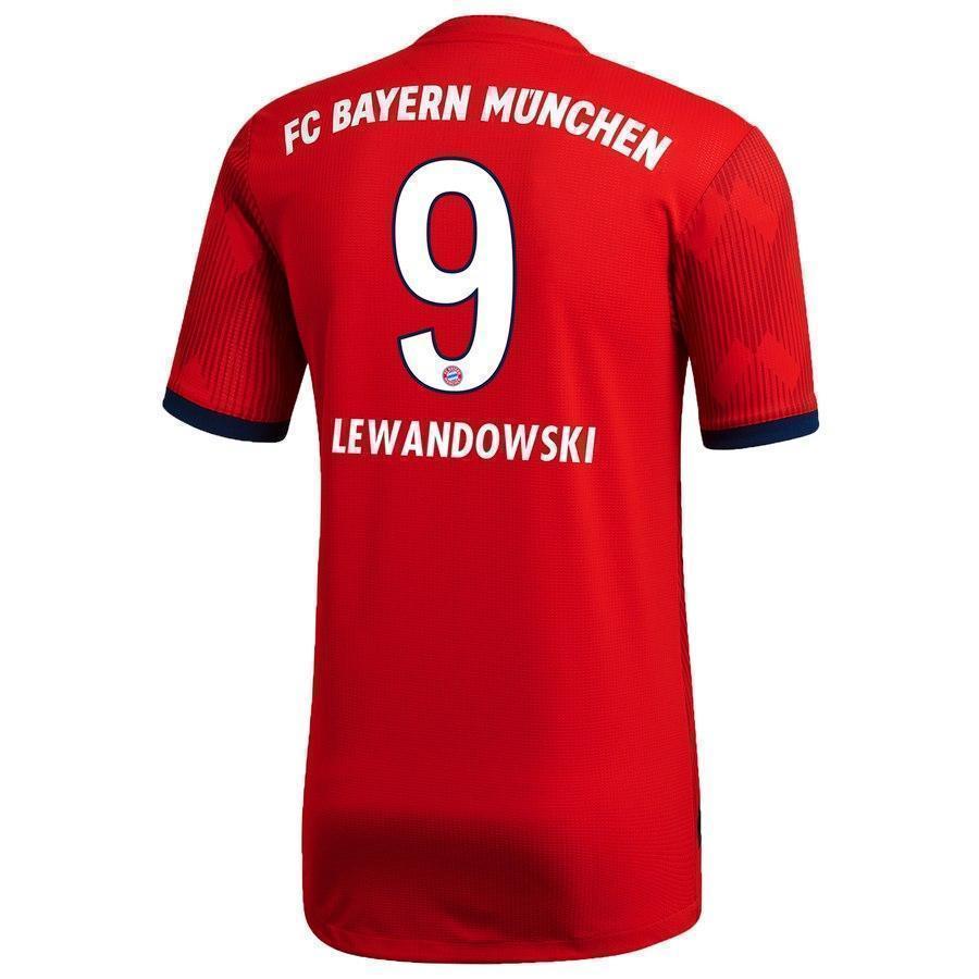 9-Robert Lewandowski Bayern Munich Home Soccer Jersey 2018-19 – Red